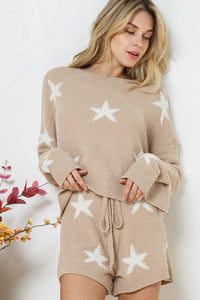 Soft Long Sleeve Star Print Top and Short Set - Happily Ever Atchison Shop Co.  
