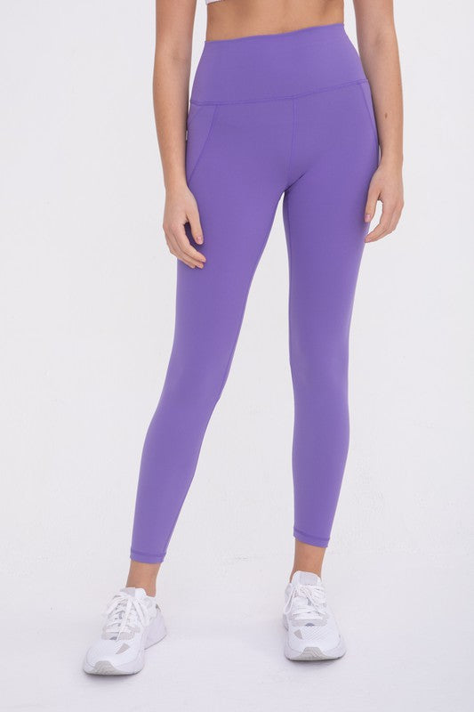 Tapered Band Essential Solid Highwaist Leggings - Happily Ever Atchison Shop Co.  