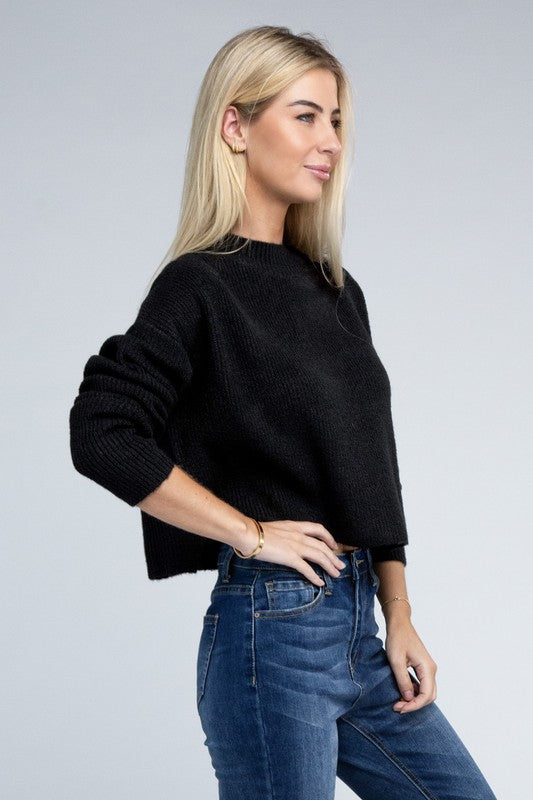 Mock Neck Pullover - Happily Ever Atchison Shop Co.