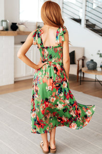 A Little While Longer Dress in Green - Happily Ever Atchison Shop Co.