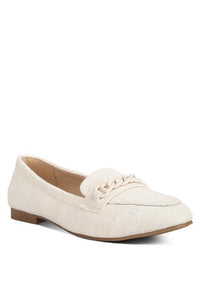 ABEERA Chain Embellished Loafers - Happily Ever Atchison Shop Co.
