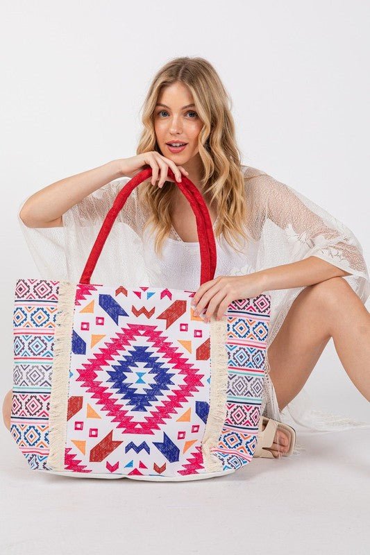 Abstract Pattern Tote Bag - Happily Ever Atchison Shop Co.