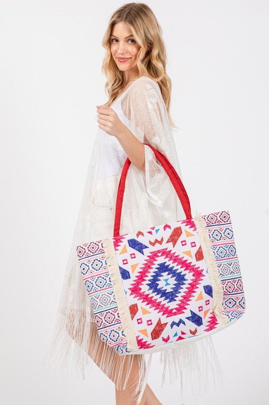 Abstract Pattern Tote Bag - Happily Ever Atchison Shop Co.