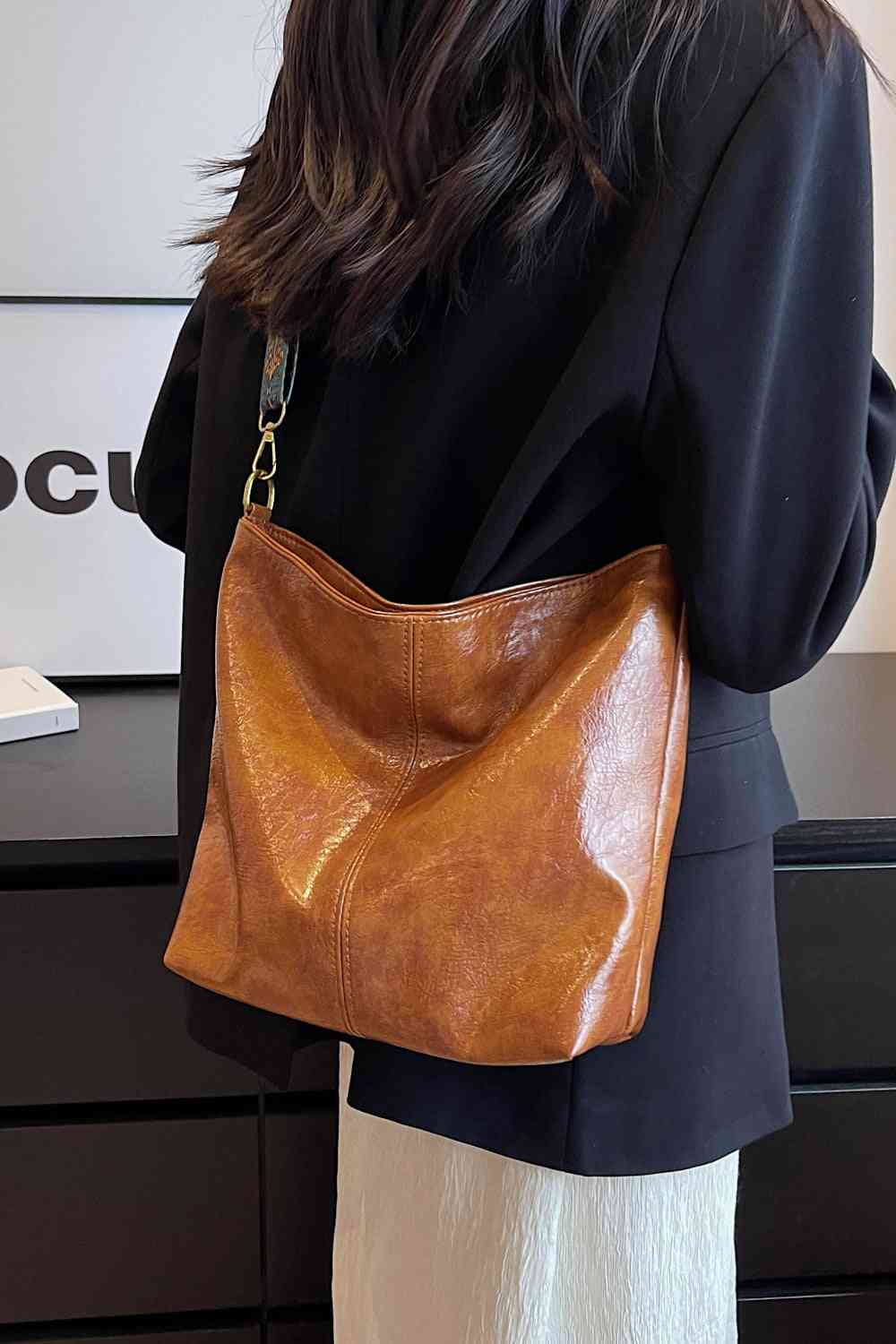 Adored PU Leather Shoulder Bag - Happily Ever Atchison Shop Co.