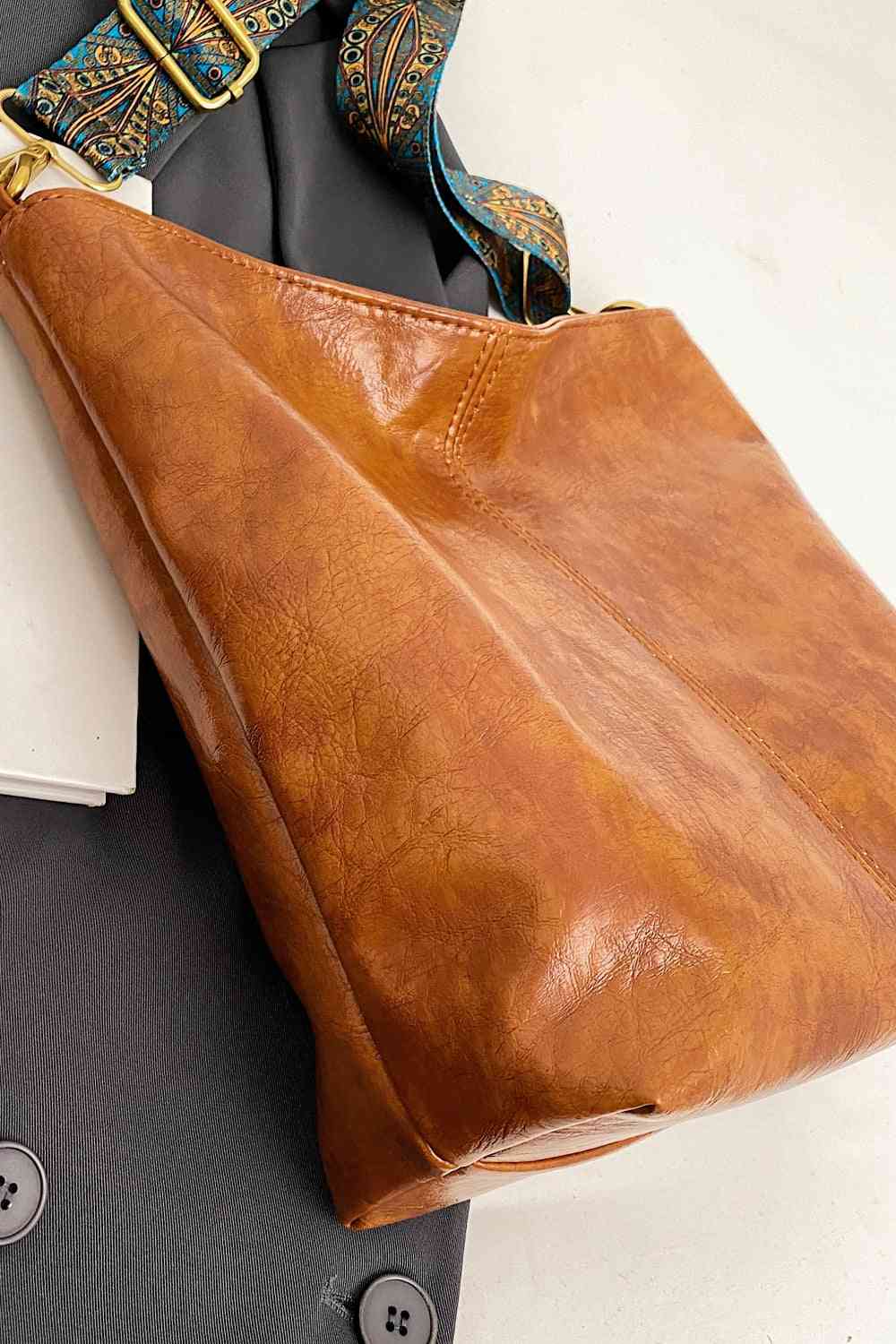 Adored PU Leather Shoulder Bag - Happily Ever Atchison Shop Co.
