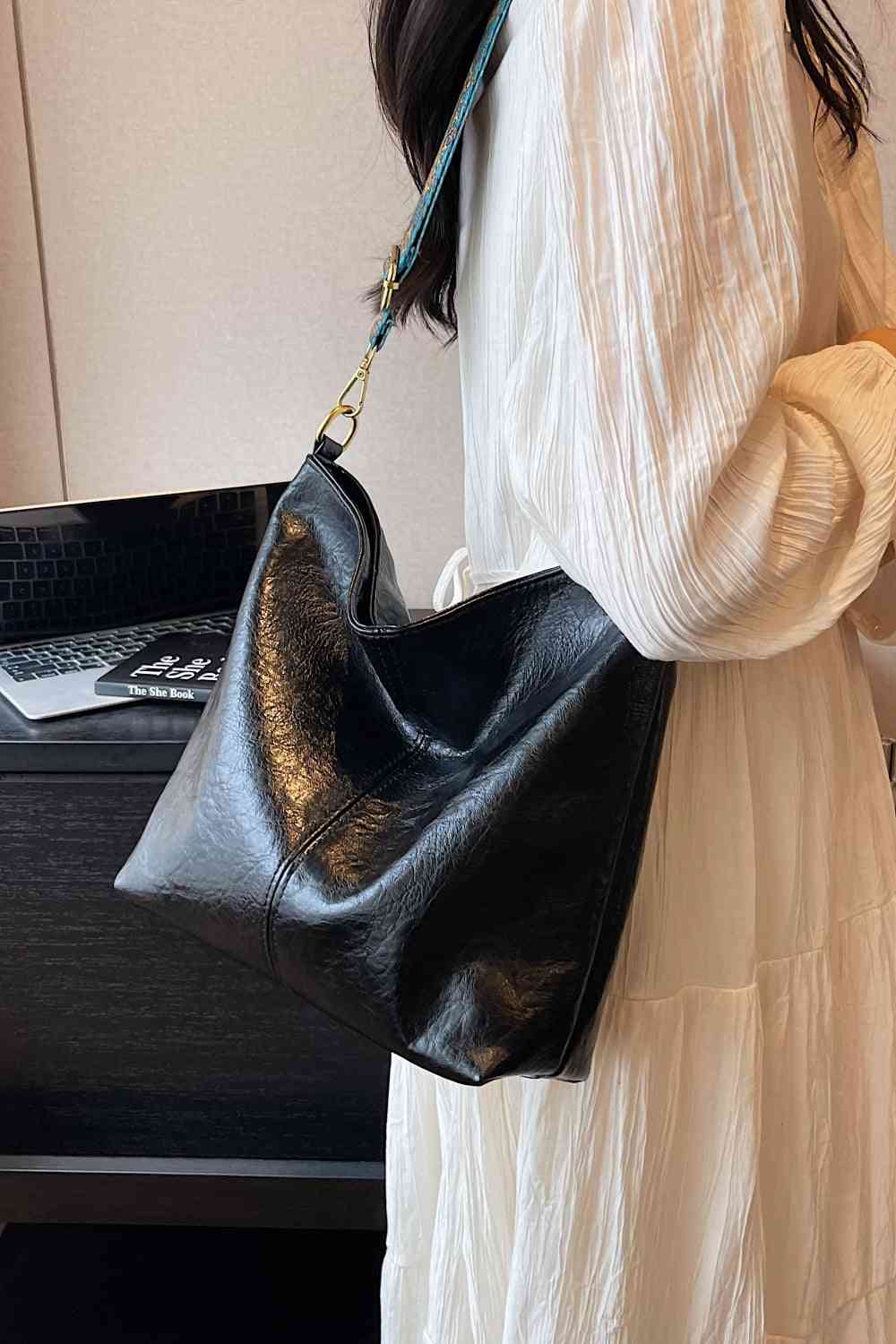 Adored PU Leather Shoulder Bag - Happily Ever Atchison Shop Co.