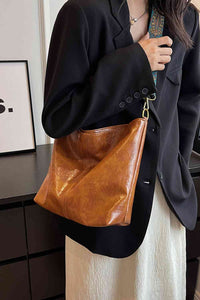 Adored PU Leather Shoulder Bag - Happily Ever Atchison Shop Co.