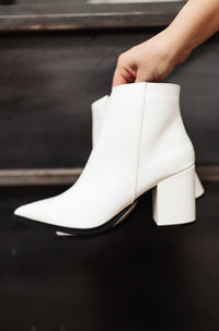 Amari Ankle Boots in White - Happily Ever Atchison Shop Co.