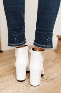 Amari Ankle Boots in White - Happily Ever Atchison Shop Co.