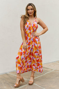 And The Why Full Size Printed Sleeveless Maxi Dress - Happily Ever Atchison Shop Co.