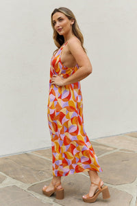 And The Why Full Size Printed Sleeveless Maxi Dress - Happily Ever Atchison Shop Co.