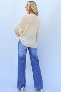 And The Why GRATEFUL Long Sleeve Knit Top - Happily Ever Atchison Shop Co.