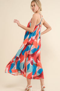 And the Why Printed Crisscross Back Cami Dress - Happily Ever Atchison Shop Co.