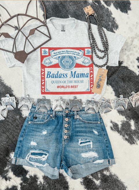 Badass Mama Graphic Tee - Happily Ever Atchison Shop Co.
