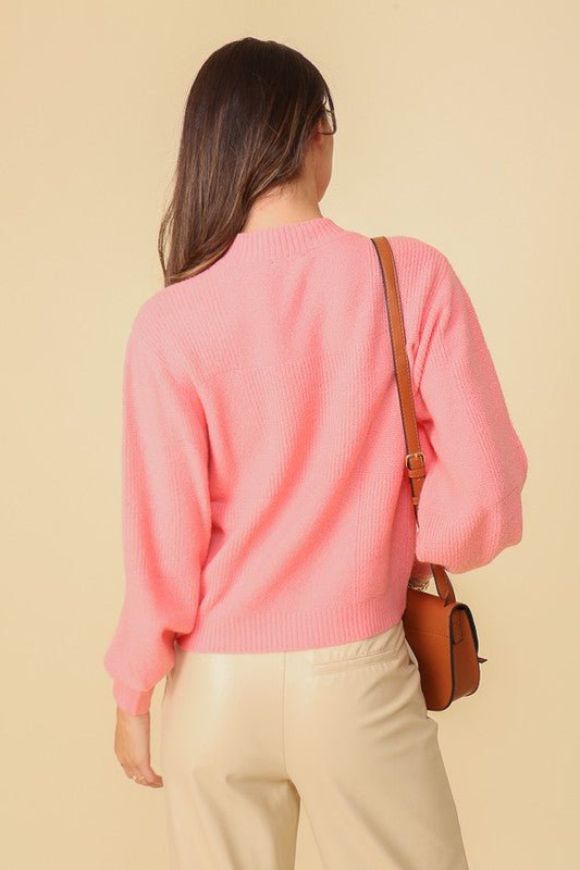 Balloon Puff Sleeve Sweater - Happily Ever Atchison Shop Co.