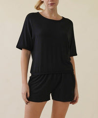 BAMBOO FRENCH TERRY CROP AND SHORTS SET - Happily Ever Atchison Shop Co.