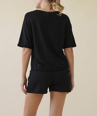 BAMBOO FRENCH TERRY CROP AND SHORTS SET - Happily Ever Atchison Shop Co.