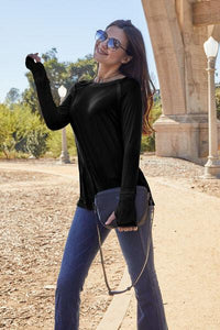 Basic Bae Full Size Round Neck Long Sleeve T-Shirt - Happily Ever Atchison Shop Co.