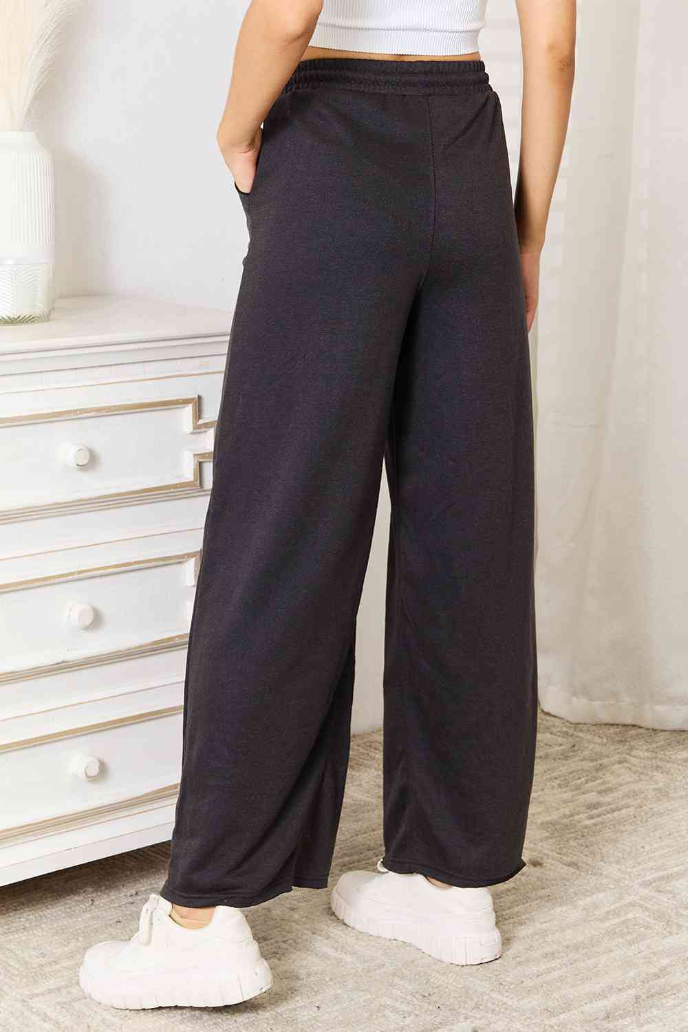 Basic Bae Wide Leg Pocketed Pants - Happily Ever Atchison Shop Co.