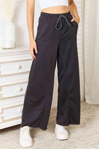 Basic Bae Wide Leg Pocketed Pants - Happily Ever Atchison Shop Co.