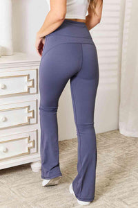 Basic Bae Wide Waistband Bootcut Sports Pants - Happily Ever Atchison Shop Co.