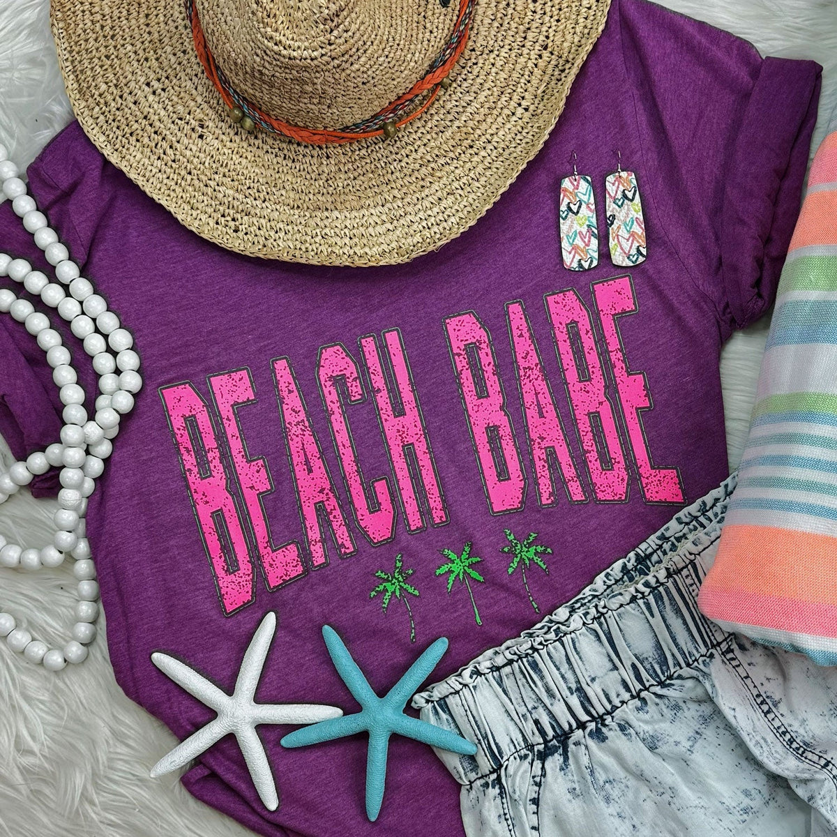 Beach Babe. GRAPHIC TEE - Happily Ever Atchison Shop Co.