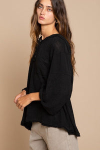 Bell Sleeve Oversized Fit Sweater Top - Happily Ever Atchison Shop Co.