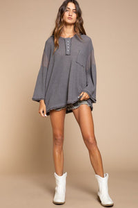 Bell Sleeve Oversized Fit Sweater Top - Happily Ever Atchison Shop Co.