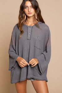 Bell Sleeve Oversized Fit Sweater Top - Happily Ever Atchison Shop Co.