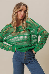 BiBi Long Sleeve Knit Cover Up - Happily Ever Atchison Shop Co.