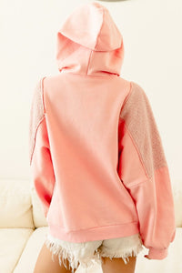 BiBi Square Panel Block Detailed Hoodie - Happily Ever Atchison Shop Co.