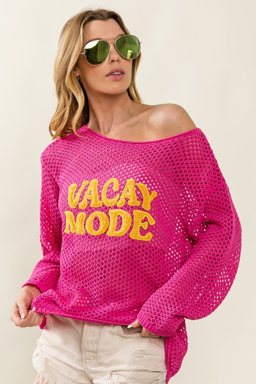 BiBi VACAY MODE Embroidered Knit Cover Up - Happily Ever Atchison Shop Co.