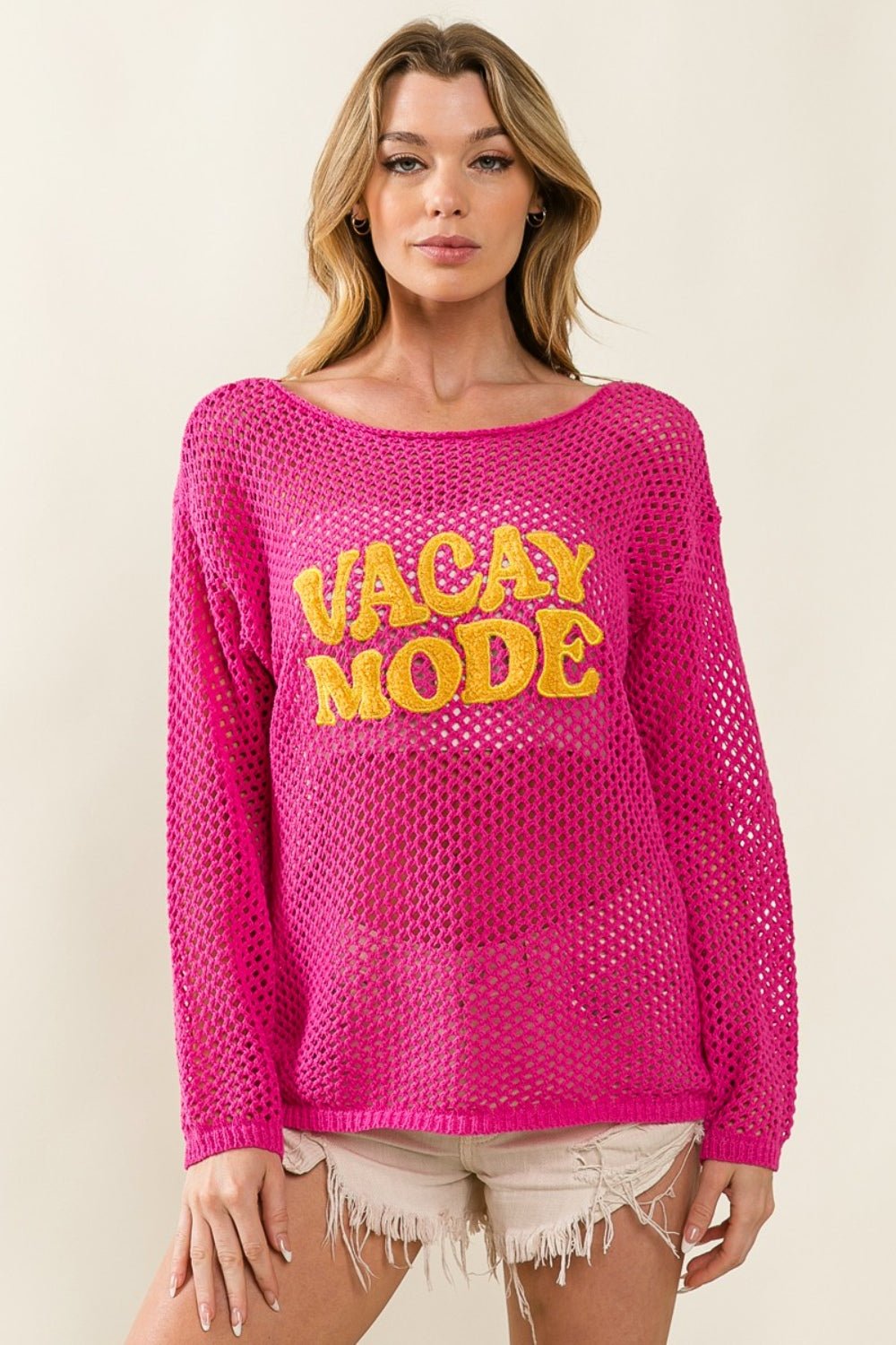 BiBi VACAY MODE Embroidered Knit Cover Up - Happily Ever Atchison Shop Co.