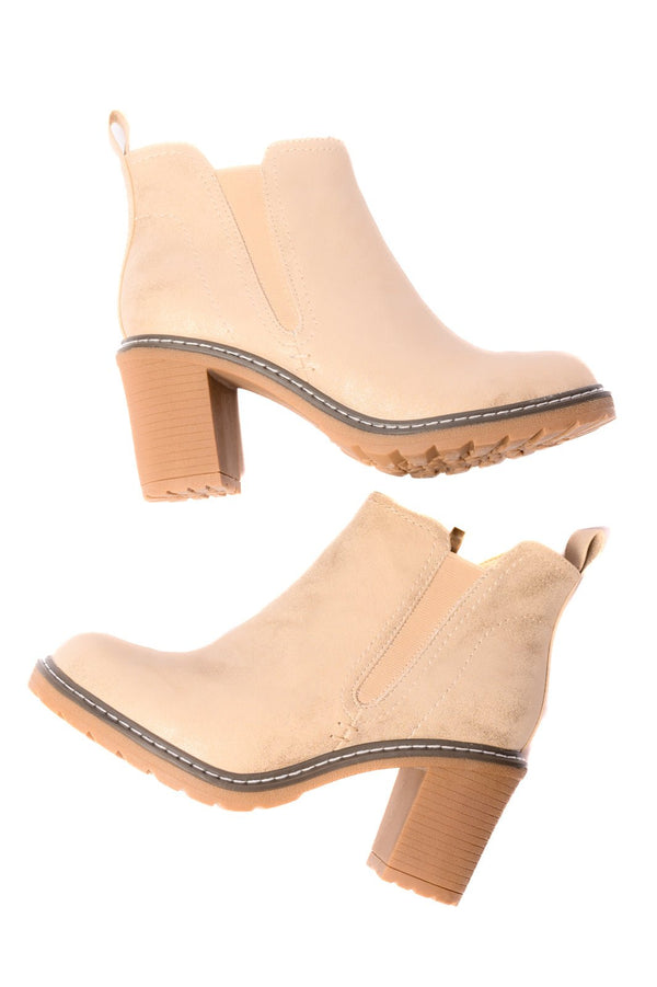 Bite Me Bootie in Gold - Happily Ever Atchison Shop Co.