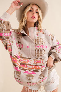 Blue B Exclusive Aztec Western Pullover - Happily Ever Atchison Shop Co.