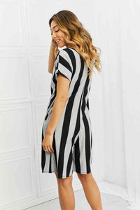 BOMBOM Late Start Striped Romper - Happily Ever Atchison Shop Co.