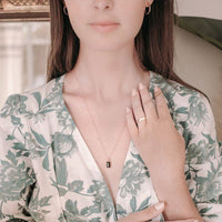 Bonbon Black Crystal Necklace - Happily Ever Atchison Shop Co.