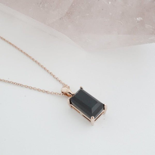 Bonbon Black Crystal Necklace - Happily Ever Atchison Shop Co.