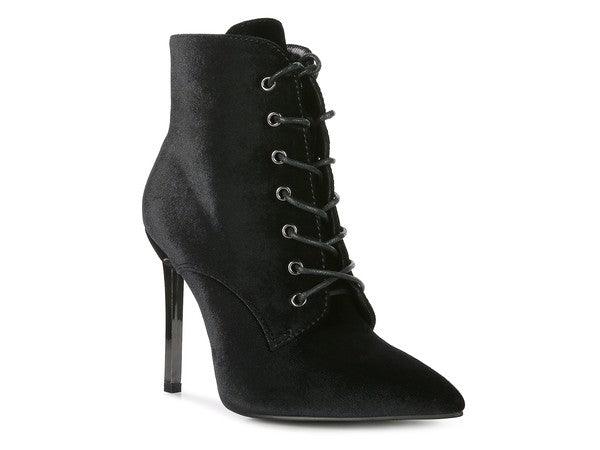 BORNSTA Velvet High Heeled Boots - Happily Ever Atchison Shop Co.