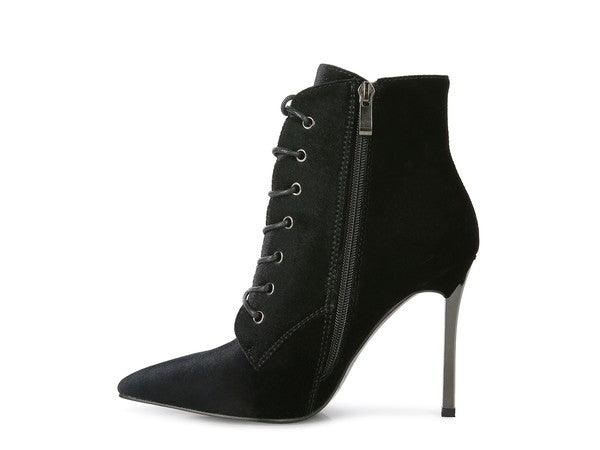 BORNSTA Velvet High Heeled Boots - Happily Ever Atchison Shop Co.