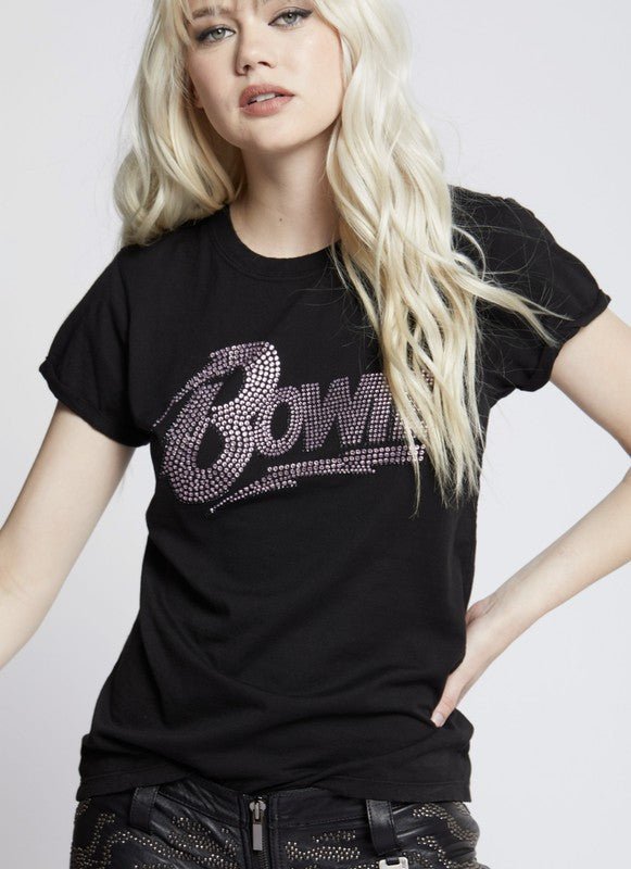 Bowie Pink Crystal Tee - Happily Ever Atchison Shop Co.