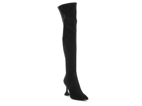 BRANDY OVER THE KNEE HIGH HEELED BOOTS - Happily Ever Atchison Shop Co.