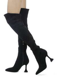 BRANDY OVER THE KNEE HIGH HEELED BOOTS - Happily Ever Atchison Shop Co.