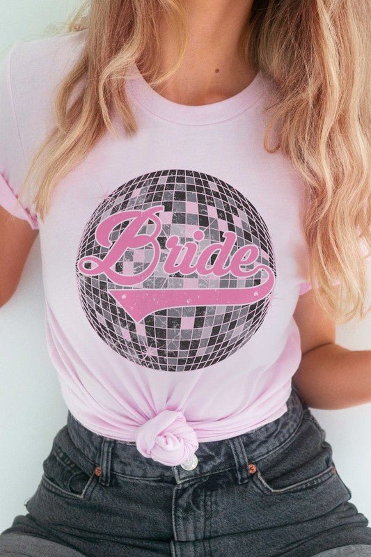 BRIDE DISCO BALL Graphic T-Shirt - Happily Ever Atchison Shop Co.