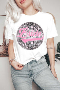 BRIDE DISCO BALL Graphic T-Shirt - Happily Ever Atchison Shop Co.