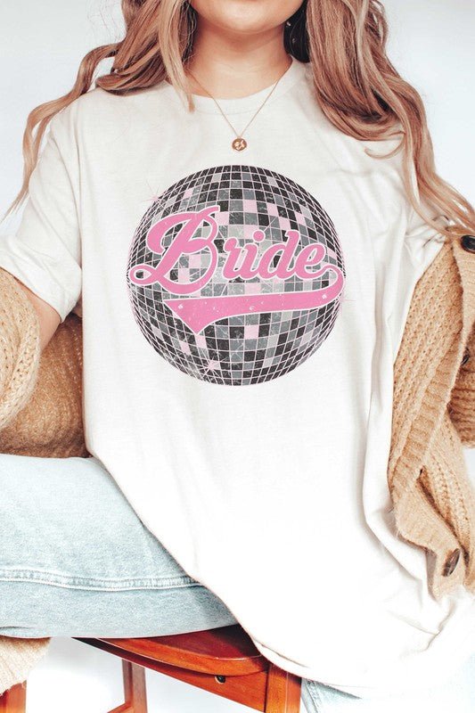 BRIDE DISCO BALL Graphic T-Shirt - Happily Ever Atchison Shop Co.