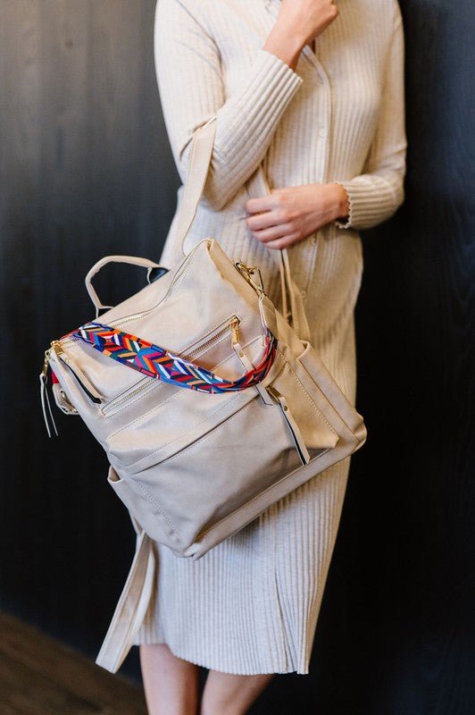 BRIELLE CONVERTITABLE BACKPACK SHOULDER STRAP BAG - Happily Ever Atchison Shop Co.