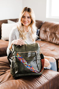 BRIELLE CONVERTITABLE BACKPACK SHOULDER STRAP BAG - Happily Ever Atchison Shop Co.