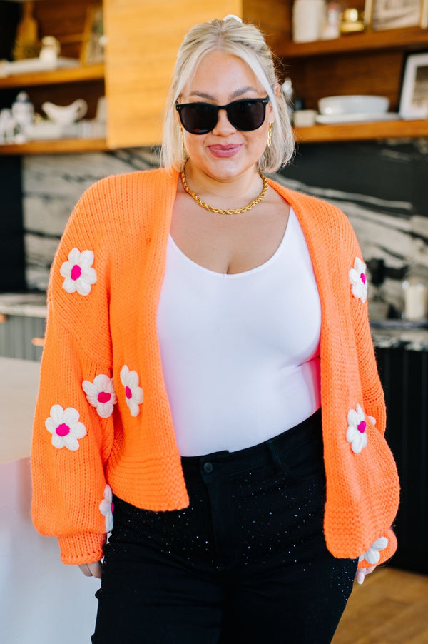 Bright Flower Child Floral Cardigan - Happily Ever Atchison Shop Co.