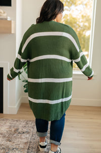 Brighter is Better Striped Cardigan in Green - Happily Ever Atchison Shop Co.